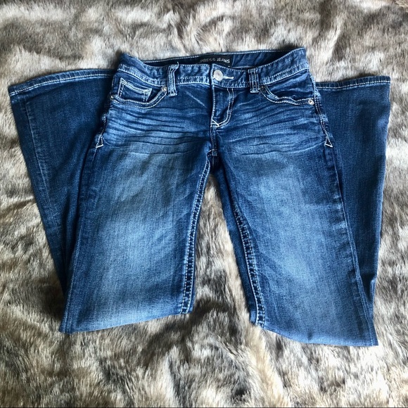 Express Bootcut Low Rise Jeans - Picture 2 of 3